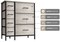 Sorbus Dresser with Drawers - Furniture Storage Tower Unit for Bedroom, Hallway, Closet, Office Organization - Steel Frame, Wood Top, Easy Pull Fabric Bins
